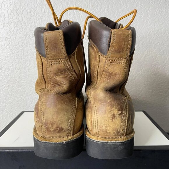 Danner Quarry 8" Distressed Brown Leather Boots 14553 Vibram Lace Up Men's 10 EE - Picture 6 of 15